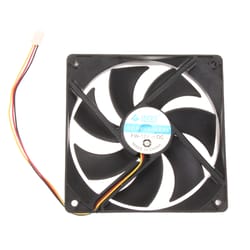 dc brushless cooling fan for pc, compatible with desktop cases, high-quality black case fan for optimal cooling