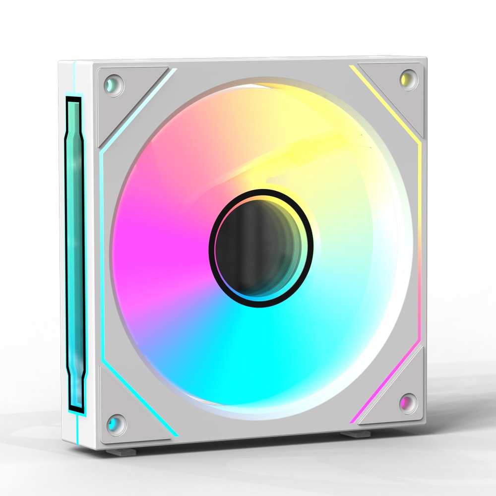 PC Case Fan Mirror Cycle ARGB Light PWM Low Noise Chassis Cooling Water Cooling Fan 7