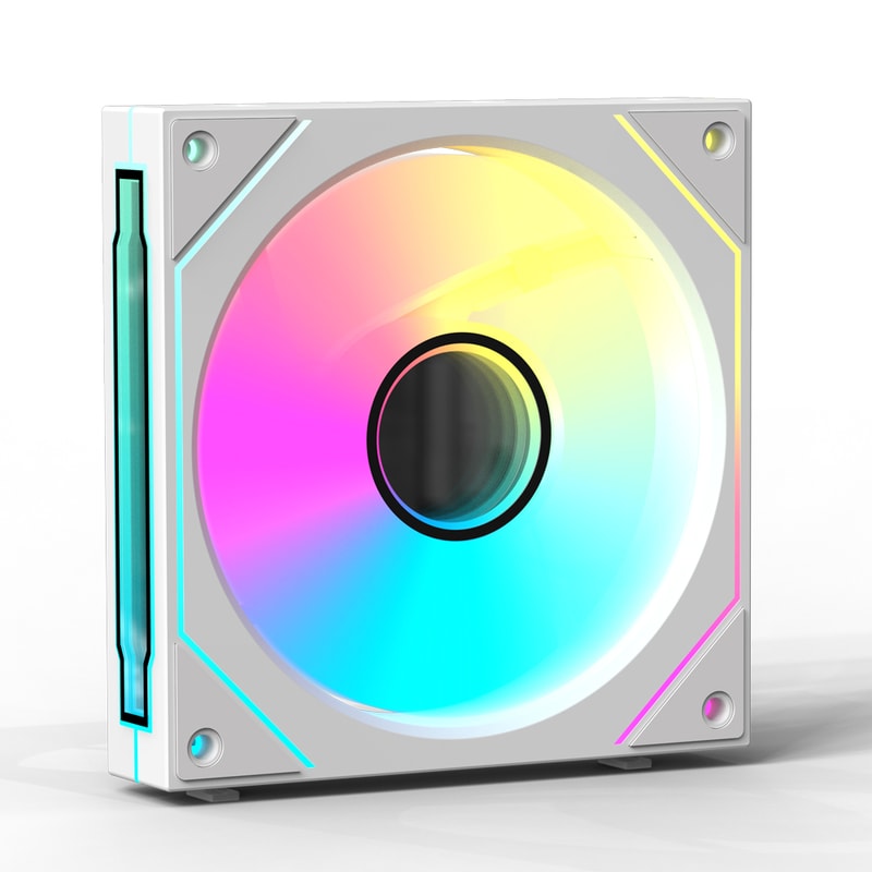PC Case Fan Mirror Cycle ARGB Light PWM Low Noise Chassis Cooling Water Cooling Fan 7