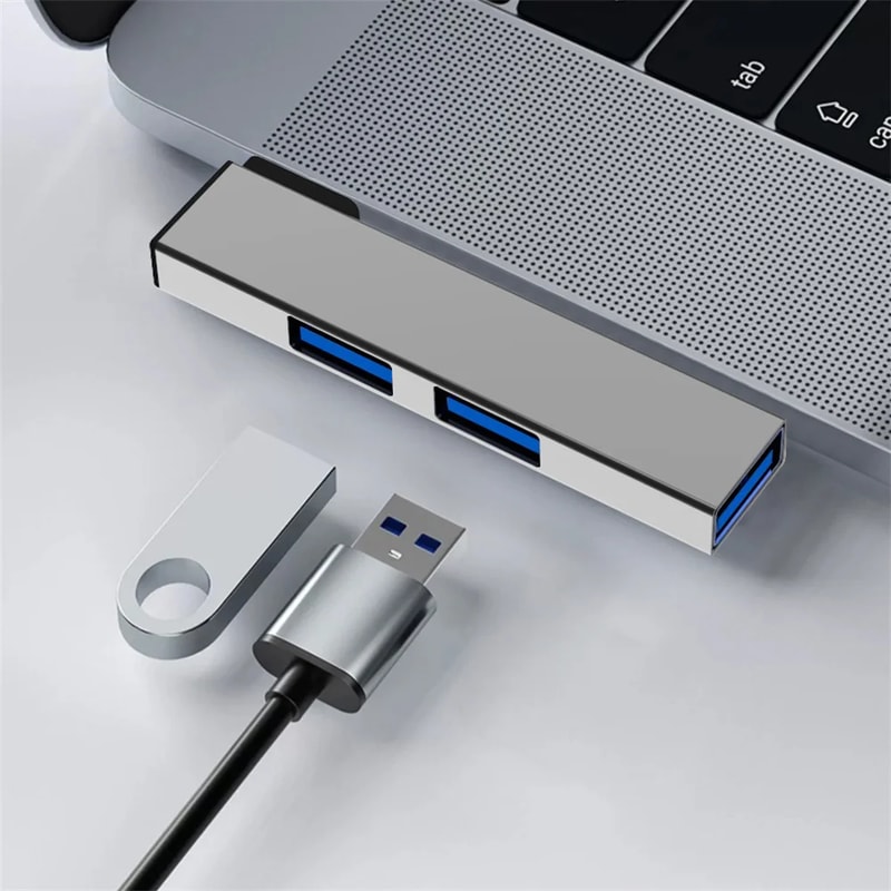 USB C HUB Multi USB Splitter Adapter For Macbook Pro Air Pro Xiaomi Lenovo Computer Accessories 8