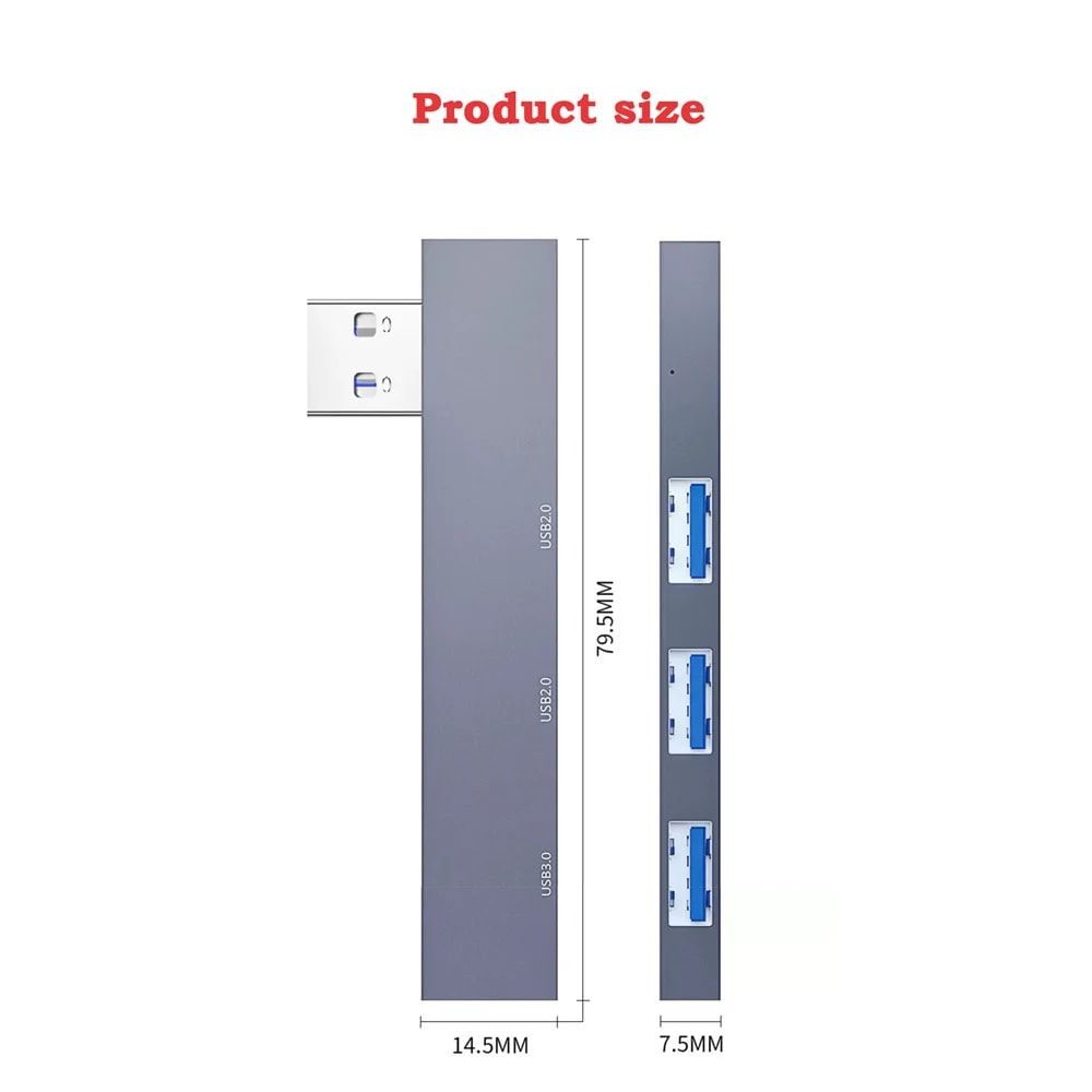 USB C HUB Multi USB Splitter Adapter For Macbook Pro Air Pro Xiaomi Lenovo Computer Accessories 9