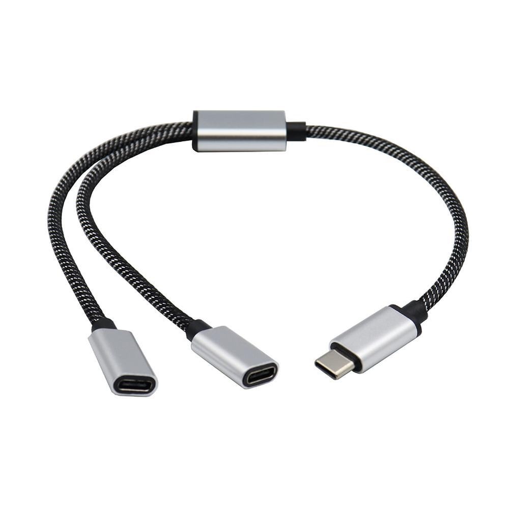 TypeC Hub One To Two Type C Splitter For Mobile Phone Tablet Computer PC Accessories For Easy Data 0