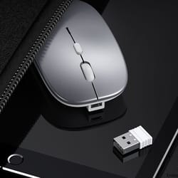 mini optical ultrathin rechargeable wireless mouse, silent button, usb mice for laptop and computer