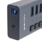 Port USB Hub Splitter, High Speed, On/Off Switch, Power Supply for MacBook, PC, Laptop