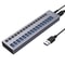 Port USB Hub Splitter, High Speed, On/Off Switch, Power Supply for MacBook, PC, Laptop