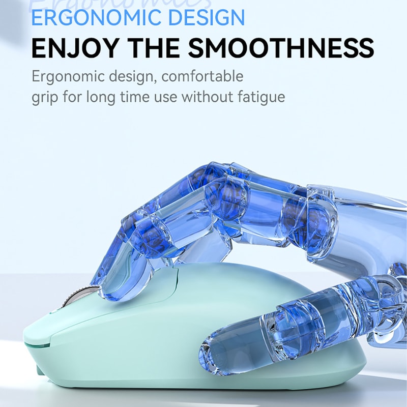 Silent Bluetooth Mouse Wireless Dual Mode Rechargeable Gaming Mouse For PC Laptop Macbook 6