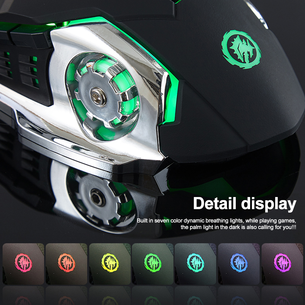 Bluetooth Mouse Wireless Rechargeable Mouse Dual Mode Gaming Mice 3600 DPI For Laptop Computer Acc 7