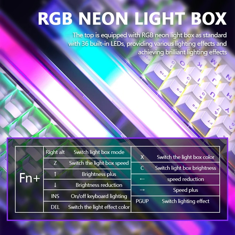 Wired Mechanical Keyboard RGB Magnetic Switch Music Rhythm 8K Return Rate Computer Accessory For Ga