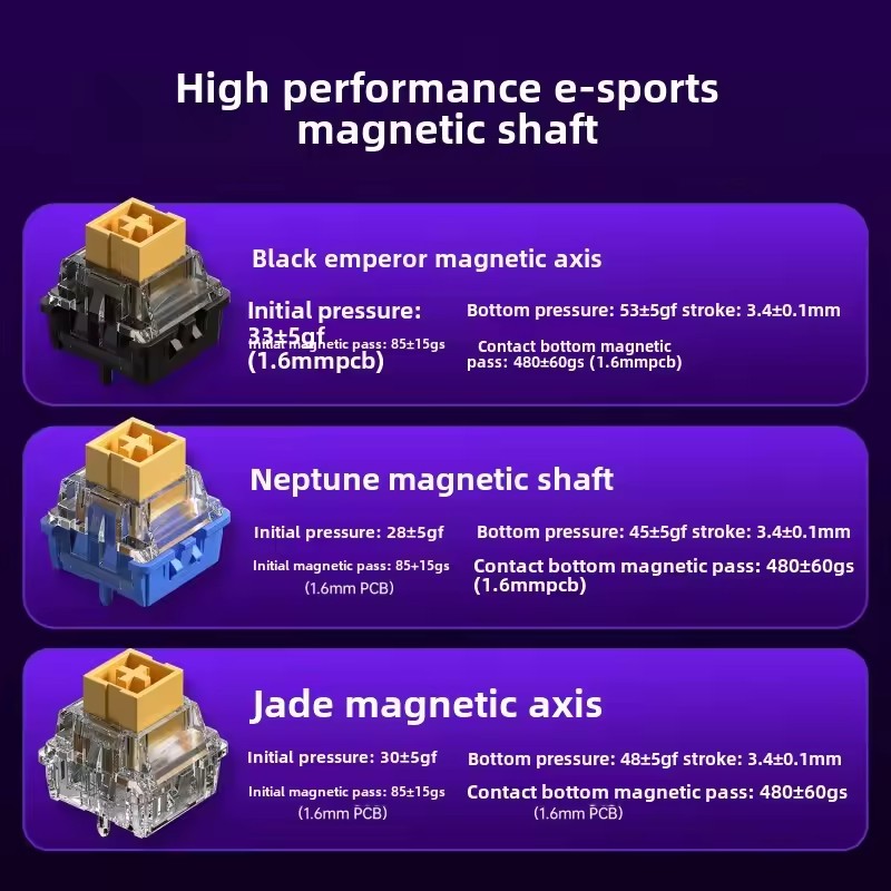 Wired Mechanical Keyboard RGB Magnetic Switch Music Rhythm 8K Return Rate Computer Accessory For Ga