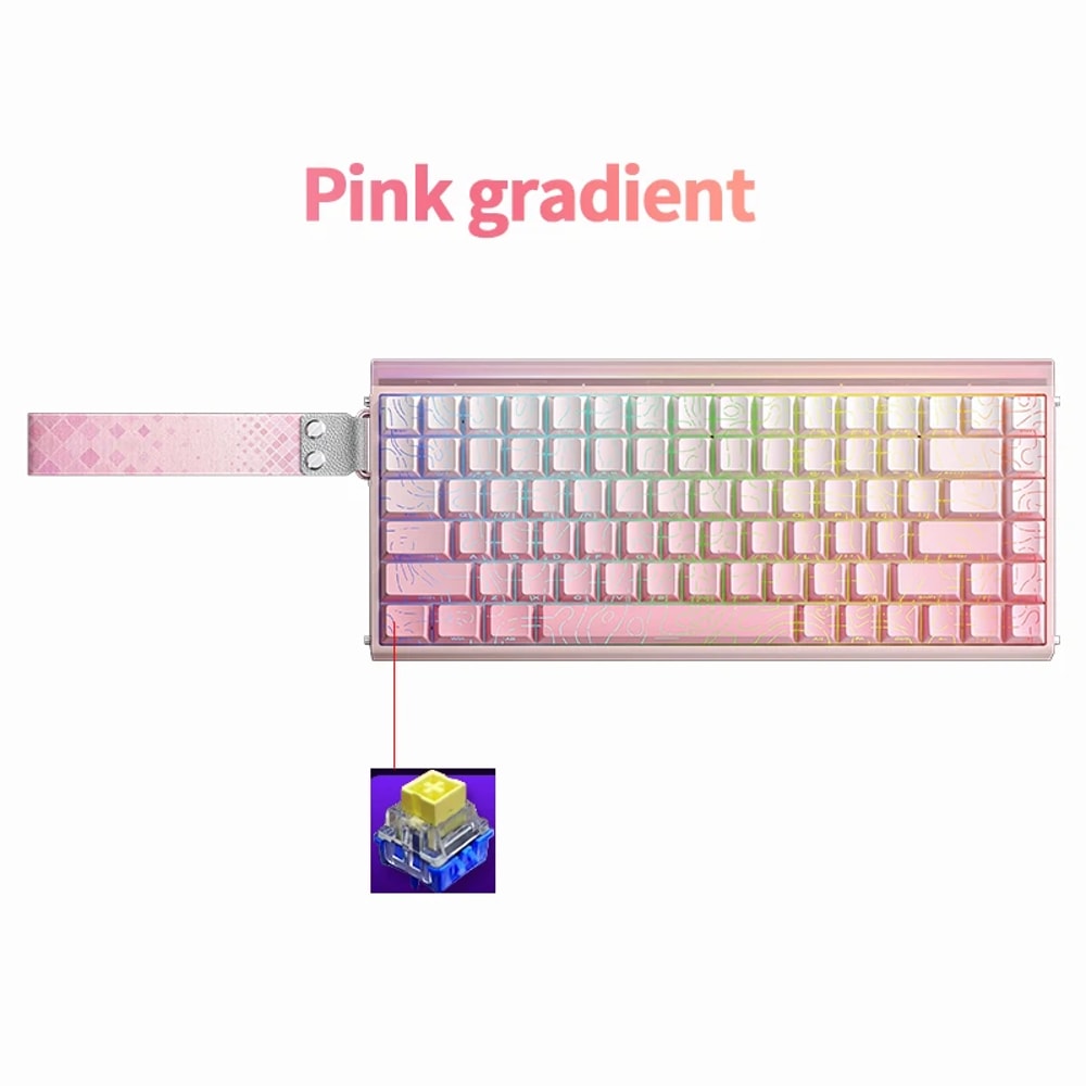 Wired Mechanical Keyboard RGB Magnetic Switch Music Rhythm 8K Return Rate Computer Accessory For Ga