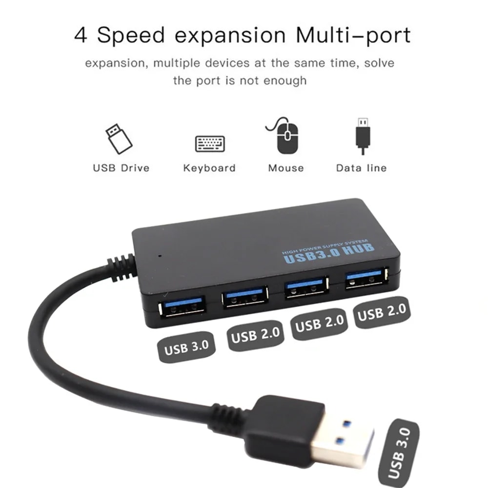 Ports USB HUB High Speed Multi USB C TypeC Splitter Expander Computer Accessories For Laptop 4