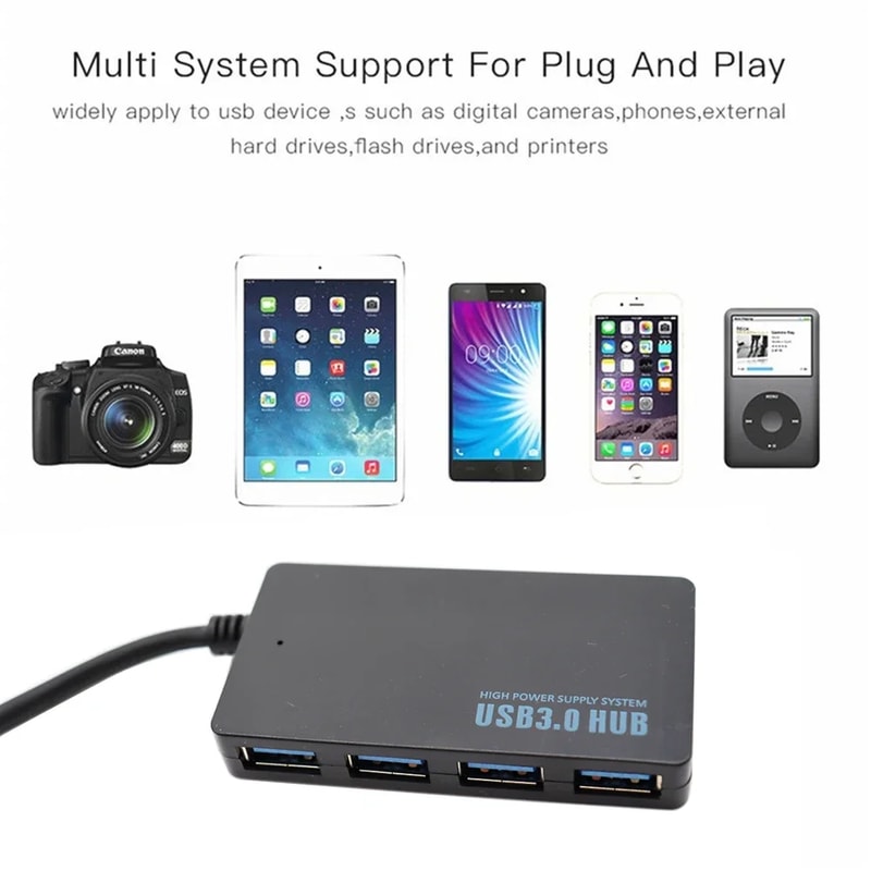 Ports USB HUB High Speed Multi USB C TypeC Splitter Expander Computer Accessories For Laptop 5