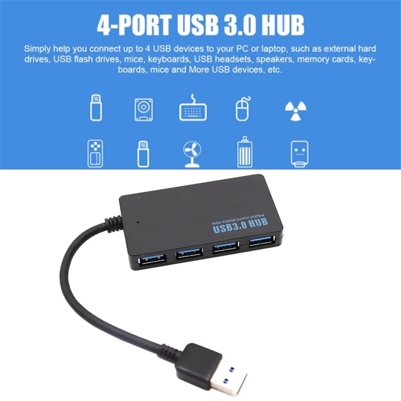 Ports USB HUB High Speed Multi USB C TypeC Splitter Expander Computer Accessories For Laptop 6