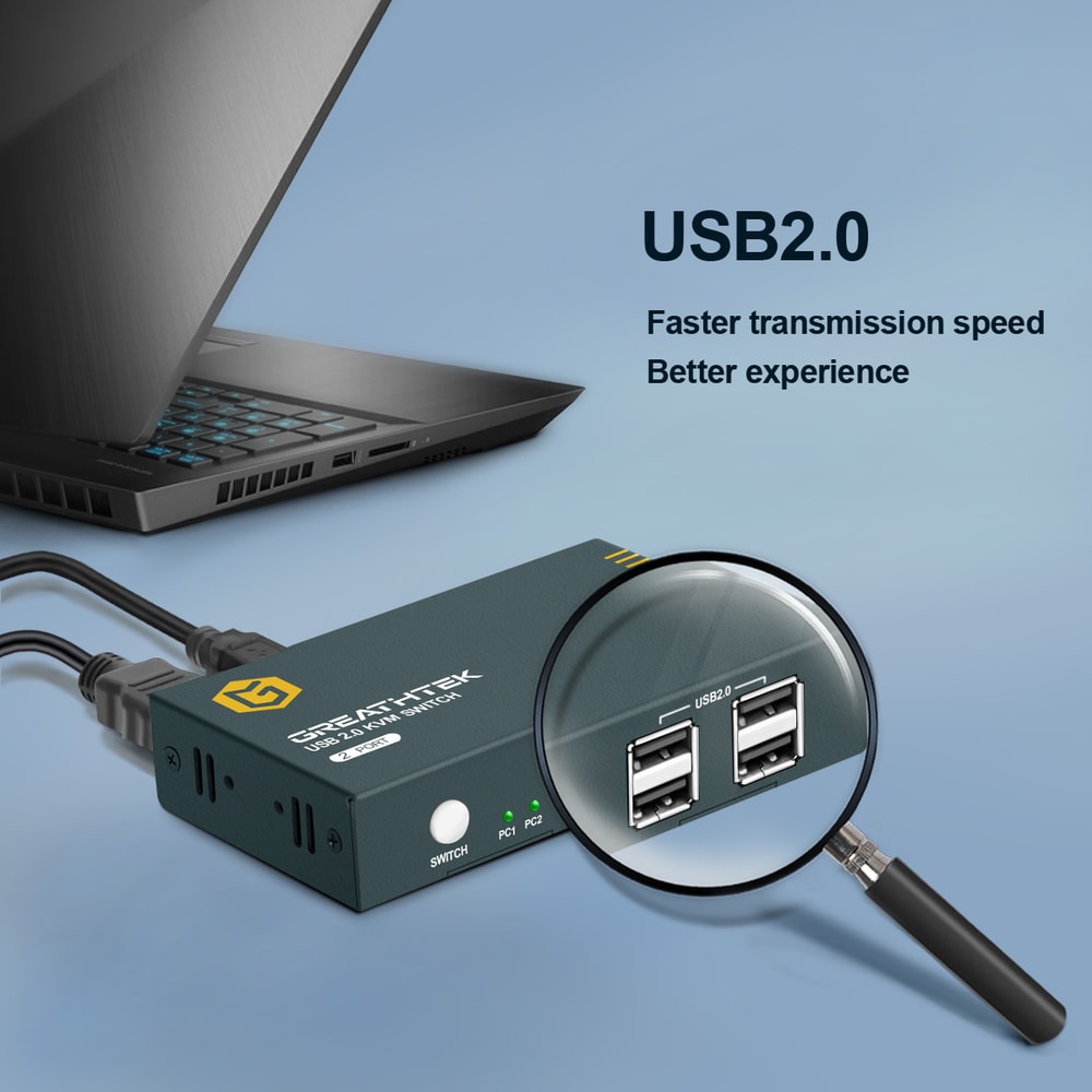 HDMI USB KVM Switch Keyboard And Mouse Switch Out USB Hub For Macbook PC Laptop HDMI Splitter 0