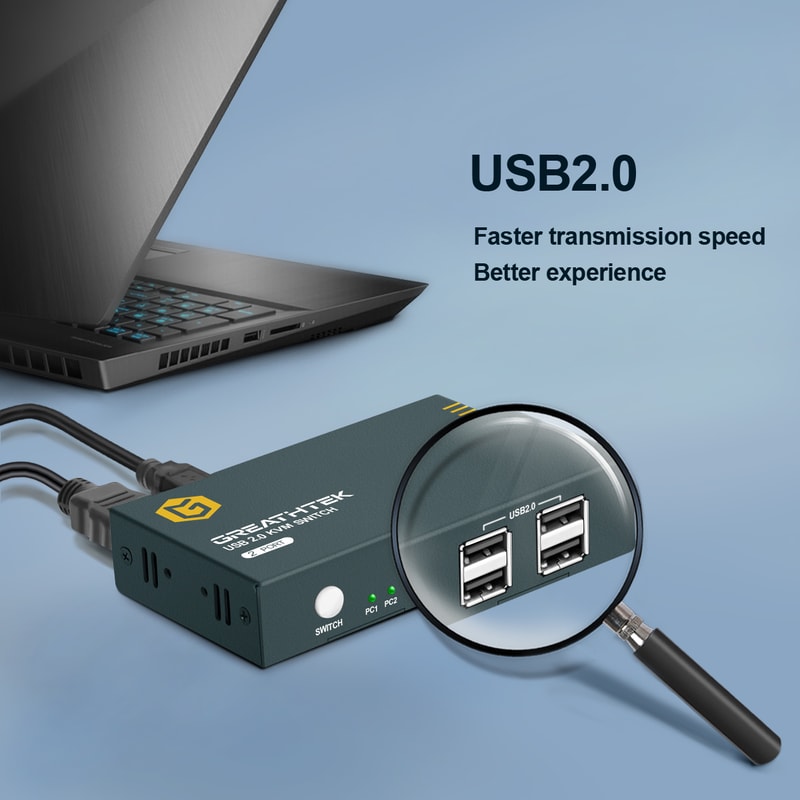 HDMI USB KVM Switch Keyboard And Mouse Switch Out USB Hub For Macbook PC Laptop HDMI Splitter 0