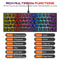 Wired Gaming Keyboard 61 Keys Mechanical Keyboard For Laptop Desktop Ergonomic RGB Backlit Cyan Axi 4