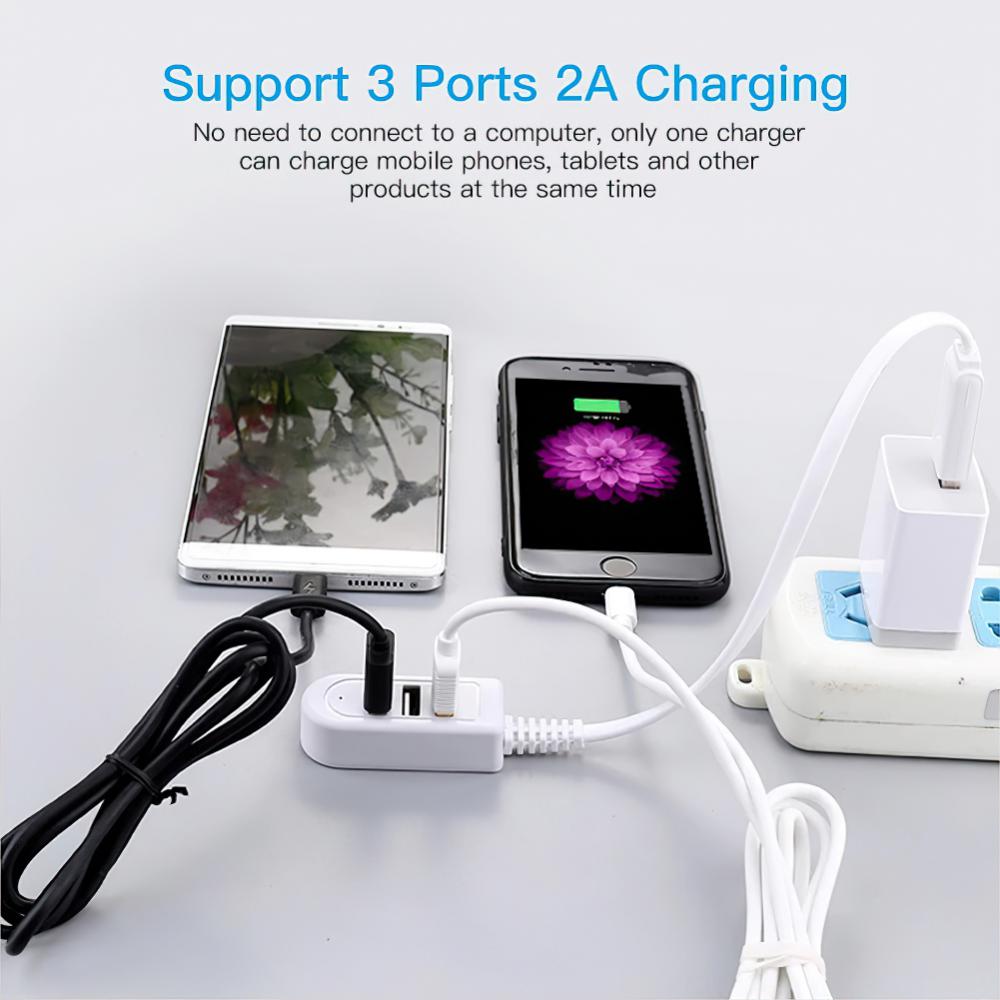 USB Hubs Charging Cable Multi USB Splitter Hub Power Adapter For Charging Needs 3