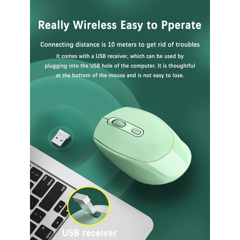 Rechargeable Wireless Gaming Mouse RGB Bluetooth Optical Mouse For PC Laptop Computer 7