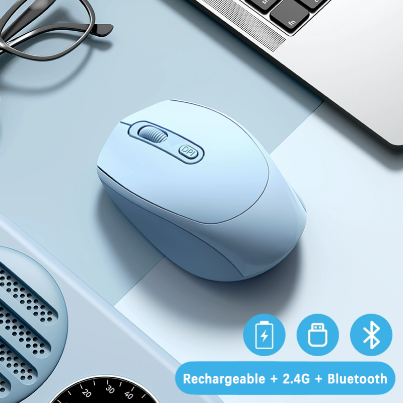 Rechargeable Wireless Gaming Mouse RGB Bluetooth Optical Mouse For PC Laptop Computer 4