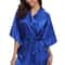 Sexy Navy Blue Robes Satin Women Silk Bridesmaid Robes New Silk Kimono Robe Bathrobe Ladies Dressin 12