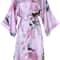 Bridesmaid Robe Silk Satin Wedding Bride Bathrobe Floral Short Kimono Night Robe Fashion Dressing G