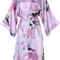 Bridesmaid Robe Silk Satin Wedding Bride Bathrobe Floral Short Kimono Night Robe Fashion Dressing G
