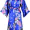 Bridesmaid Robe Silk Satin Wedding Bride Bathrobe Floral Short Kimono Night Robe Fashion Dressing G
