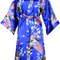 Bridesmaid Robe Silk Satin Wedding Bride Bathrobe Floral Short Kimono Night Robe Fashion Dressing G