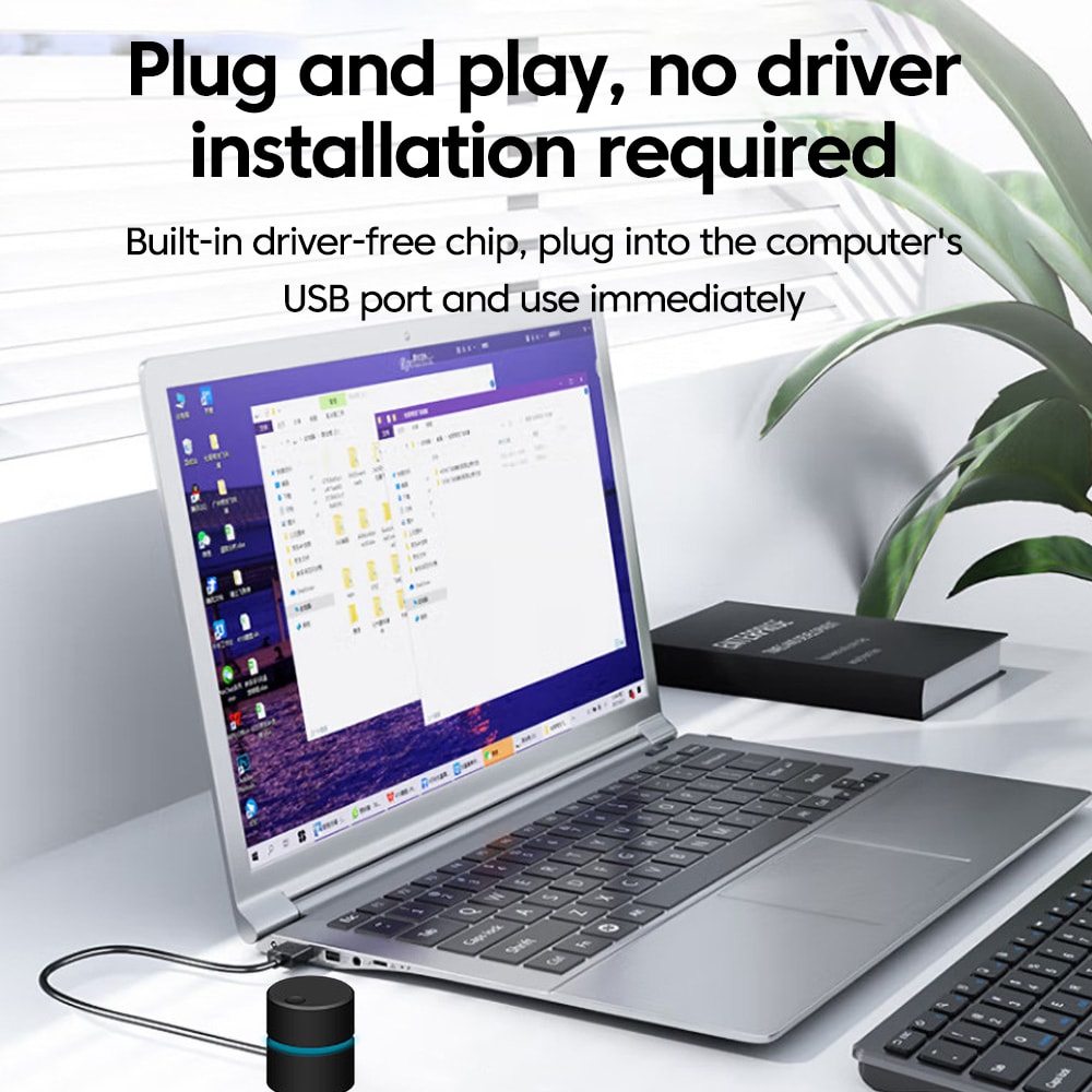 Universal Desktop Laptop Volume Adjuster New Computer Volume Control Switch USB External Extension 3