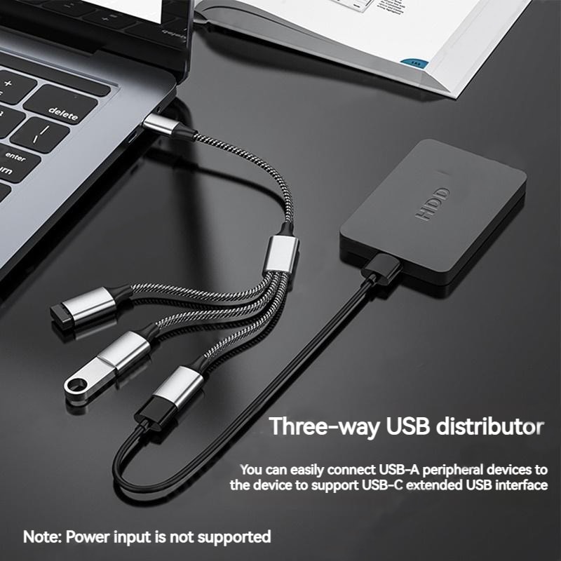USB Cable Splitter HUB Phone Charger Power Adapter OTG Expander Docking For Laptop Computer And Dev