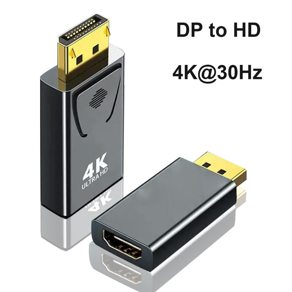 Displayport To DP To HDMIcompatible Converter HDTV Monitor Audio Video Adapter For Computer Systems 7