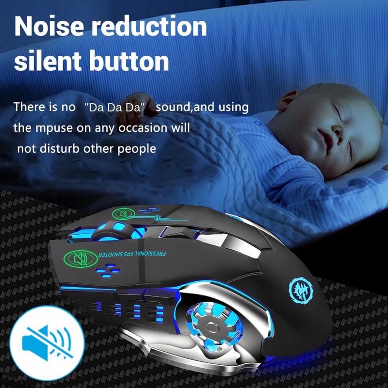 Rechargeable Bluetooth Gaming Mouse Wireless USB Mechanical Backlight PC Gamer Mouse For Laptop 5