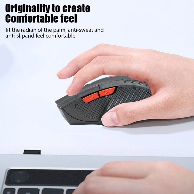 Wireless Optical Mouse Gaming Mouse 6 Buttons Computer Accessories With USB Receiver 4