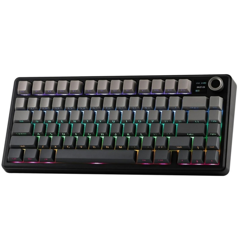 MAX Wireless Mechanical Gaming Keyboard TFT Screen RGB Backlight Knob Gasket HotSwap Keyboard 0