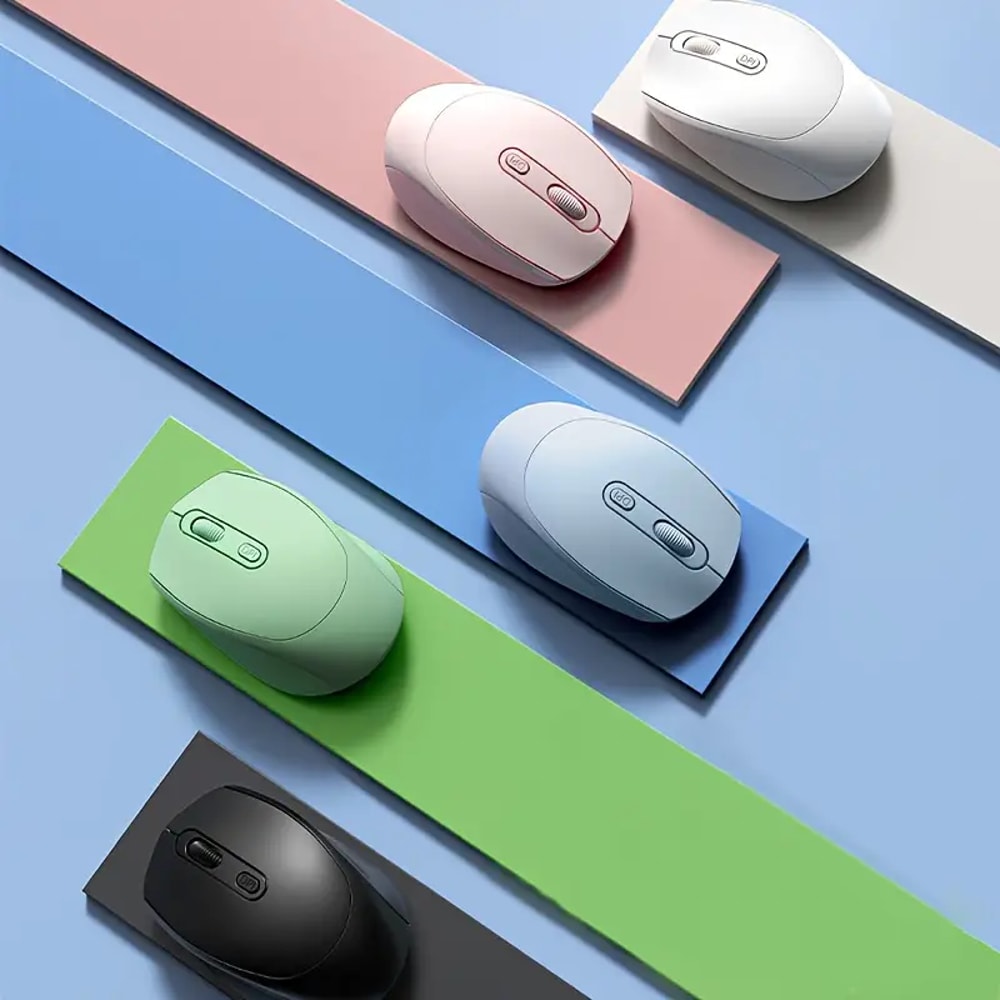 Bluetooth Wireless Mouse Dual Mode Computer Mice For Windows Mac IOS Android Laptop Tablet 5