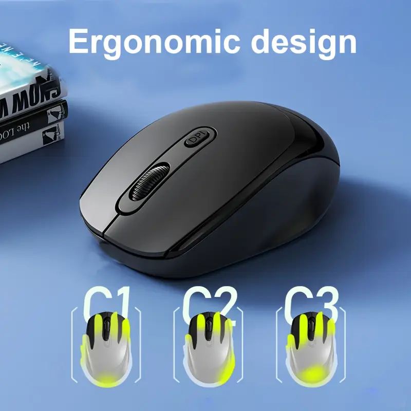 Bluetooth Wireless Mouse Dual Mode Computer Mice For Windows Mac IOS Android Laptop Tablet 8