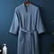 Adult Cotton Waffle Kimono Robe Yukata Gown With Pocket Casual Loose Bathrobe Loungewear Sleepwear 2