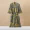 Half Sleeve Kimono Bathrobe Cotton Fashionable Printed Sleepwear Thin Quick Drying Absorbent Home W 4