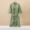 Half Sleeve Kimono Bathrobe Cotton Fashionable Printed Sleepwear Thin Quick Drying Absorbent Home W 7