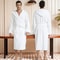 Big And Tall Towel Bathrobe For Men Hooded Cotton Terry Cloth Robe Long Terry Towel Bathrobe 5