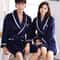 Plush Warm Flannel Kimono Winter Thick Couple Robe Coral Fleece Sleepwear Bathrobe Gown With Pocket 9