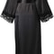 Bridesmaid Bride Robes New Silk Satin Lace Robes Wedding Long Robe Womens Bathrobe 7