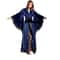 Pure Long Black Silk Satin Kimono Pajamas Women Robes Sleepwear With Lace Trim Wedding Bride Gown P 1