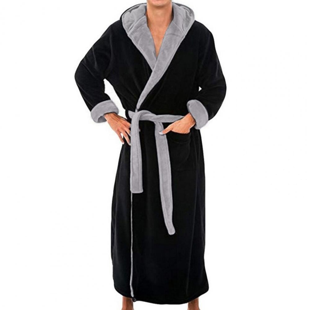 Pure Long Black Silk Satin Kimono Pajamas Women Robes Sleepwear With Lace Trim Wedding Bride Gown P 0