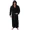 Pure Long Black Silk Satin Kimono Pajamas Women Robes Sleepwear With Lace Trim Wedding Bride Gown P 3