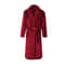 Men MediumLength Home Bathrobe Sleepwear Plush Flannel Winter Bathrobe With Belt Soft Bathrobe Lady 2