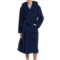 men's warm robe pajamas for fall and winter, couple robe shu cotton velvet jacquard hooded, thickened couple robe