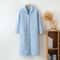 Warm Cotton With Filler Robe For Women Autumn Winter Ladies Bathrobe Long Sleeve Dressing Gown Robe 5