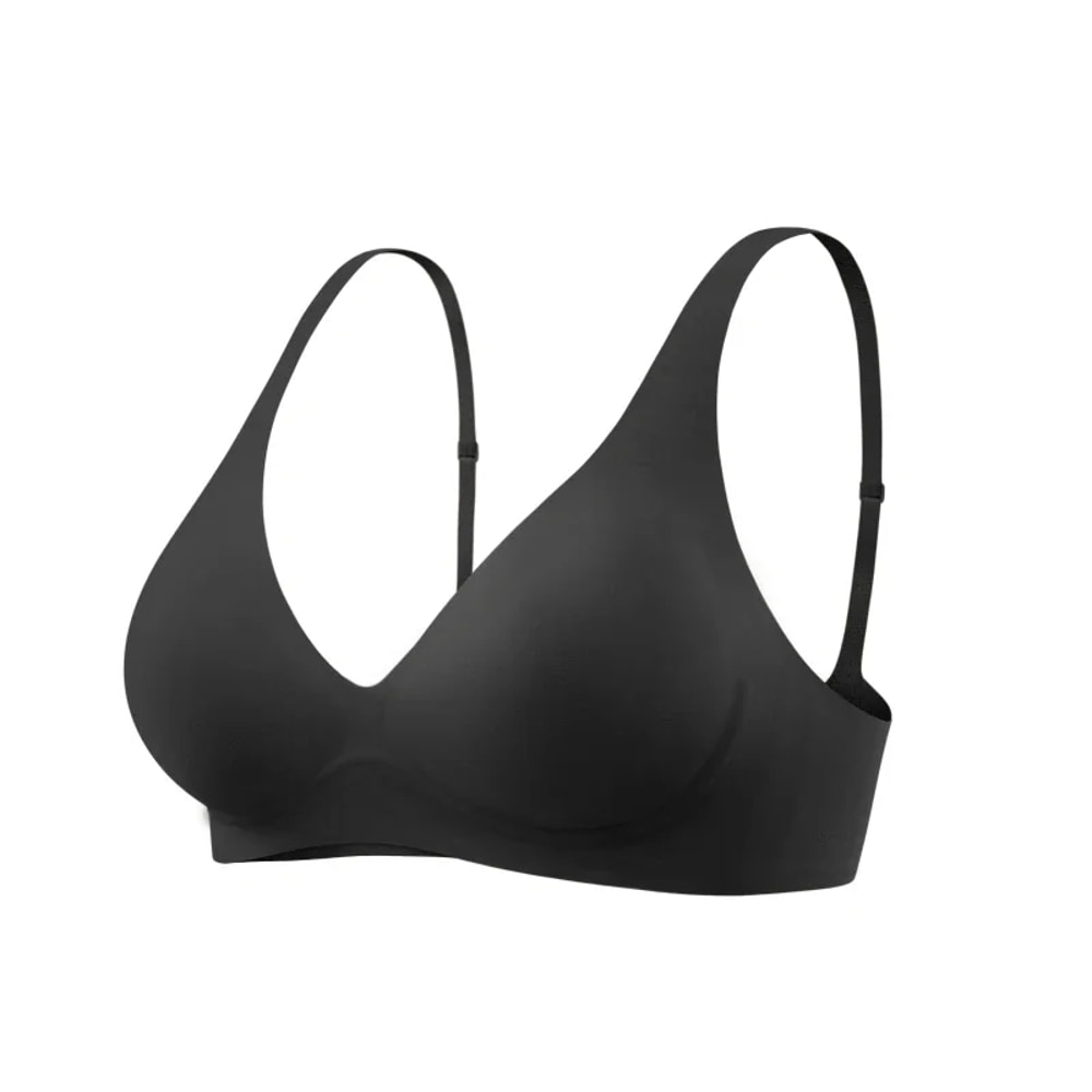 Wireless Deep V Plunge Push Up Seamless Bra For Women 3A Antibacterial AntiSagging Thin Bralettes 4
