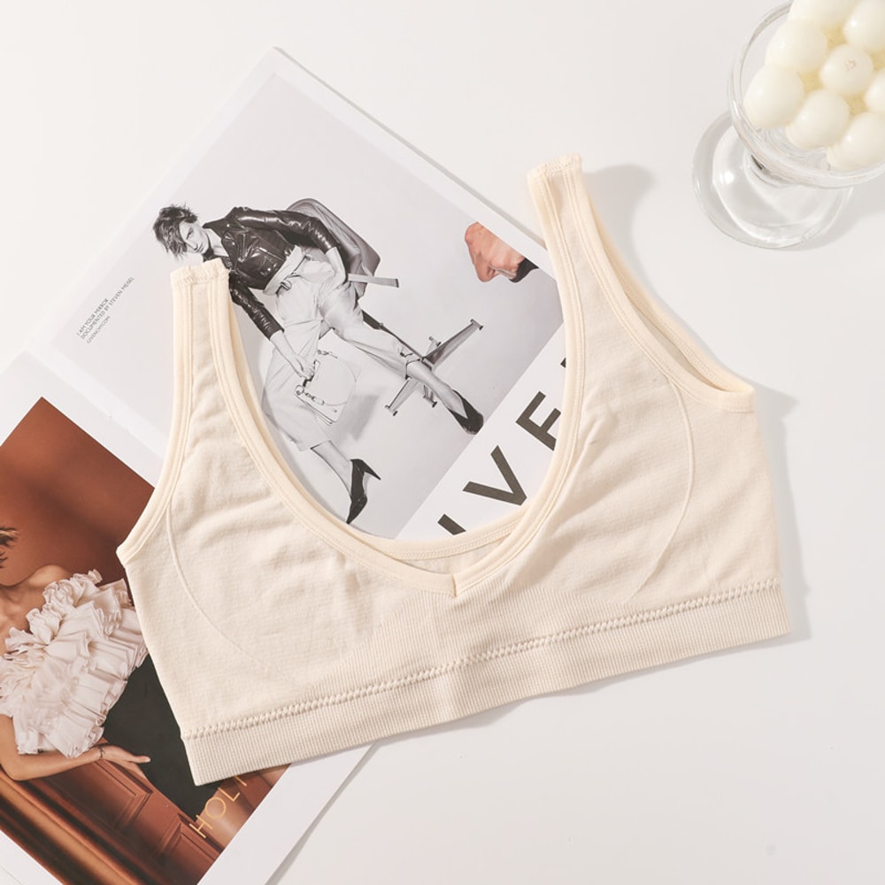 Women Seamless Bras Nonwire PushUp Brassiere Sexy Lingerie Crop Top Sports Underwear For Small Ches 4